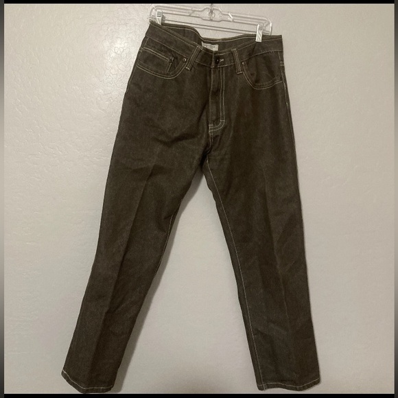 MISKEEN STRAIGHT CUT BROWN JEANS | 36/30 - Picture 1 of 5